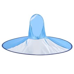 Pronett XJ5376 Pláštěnka na hlavu s kšiltem pro rybáře, modrá