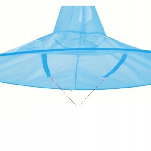 Pronett XJ5376 Pláštěnka na hlavu s kšiltem pro rybáře, modrá