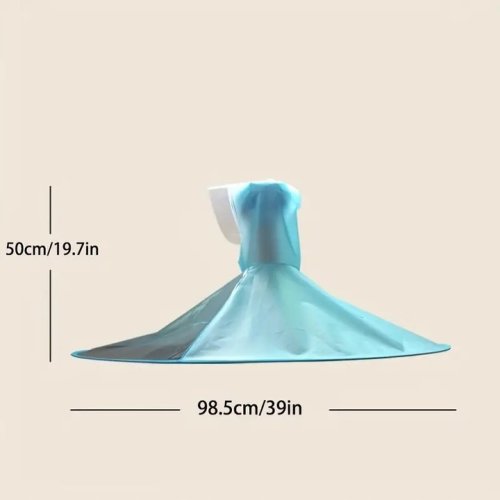 Pronett XJ5376 Pláštěnka na hlavu s kšiltem pro rybáře, modrá