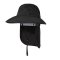 Pronett XJ5375 Rybářský klobouk s chráničem na krk, černá