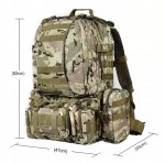 Foxter 0152 Vojenský batoh 60L zelený