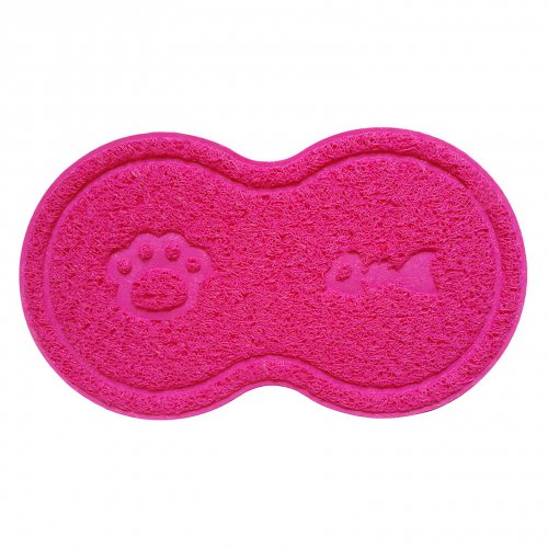 Nuxie Podložka pod misku pro domácí mazlíčky 46 x 25 cm červená