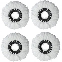AFF Náhradní hlavice k rotačnímu mopu z mikrovlákna 95 mm, 4 ks