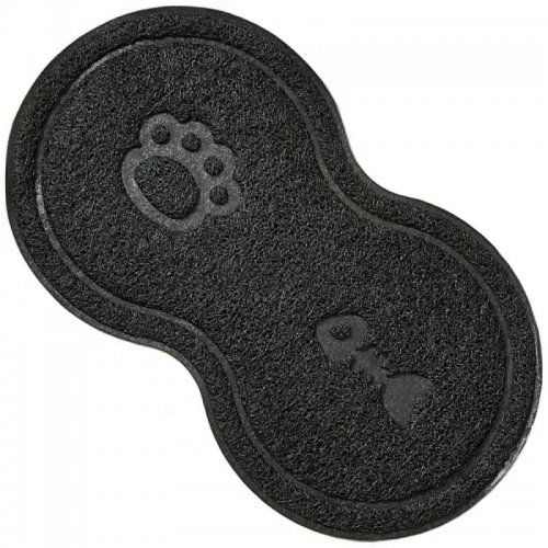 Nuxie Podložka pod misku pro domácí mazlíčky 46 x 25 cm černá