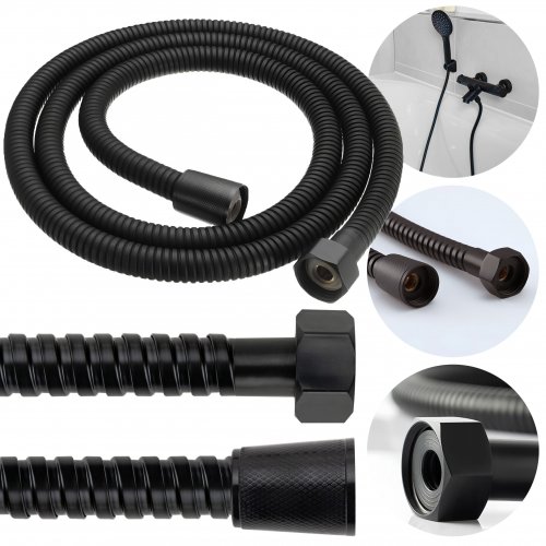 Vergionic 8049 Flexibilná sprchová hadica 120 cm, čierna