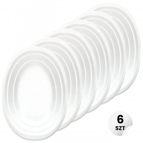 Vergionic 8053 Talíř oválný, plast, 14,5 x 21,5 cm 6 ks