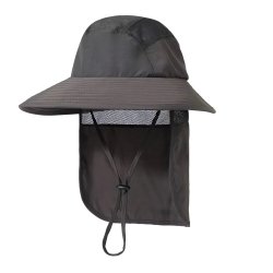 Pronett XJ5375 Rybársky klobúk s chráničom na krk, tmavo šedá