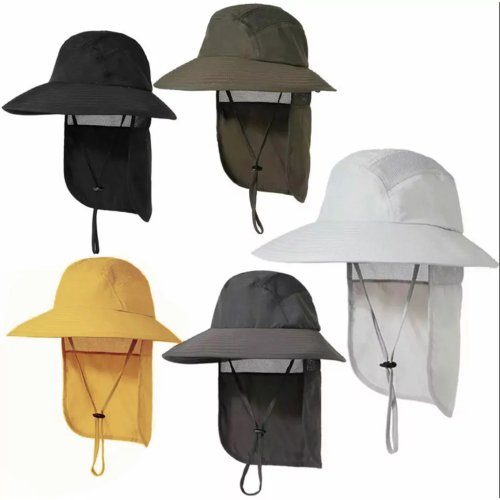 Pronett XJ5375 Rybářský klobouk s chráničem na krk, tmavě šedá