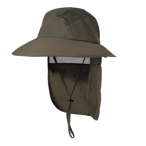 Pronett XJ5375 Rybářský klobouk s chráničem na krk, tmavě šedá