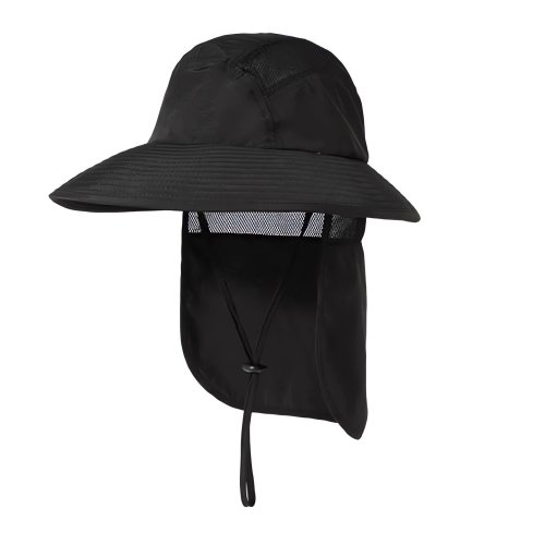 Pronett XJ5375 Rybářský klobouk s chráničem na krk, tmavě šedá