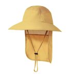 Pronett XJ5375 Rybársky klobúk s chráničom na krk, béžová