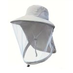 Pronett XJ5374 Rybářský klobouk s moskytiérou, černá