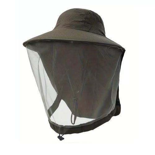 Pronett XJ5374 Rybářský klobouk s moskytiérou, černá