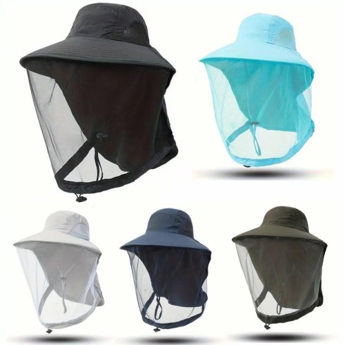 Pronett XJ5374 Rybářský klobouk s moskytiérou, černá