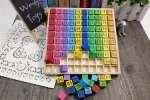 KIK KX7857 Drevená vzdelávací tabuľka násobilka