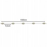 Gardlov 24007 Světelný řetěz solární, 150 LED, IP44, 15 m, teplá bílá