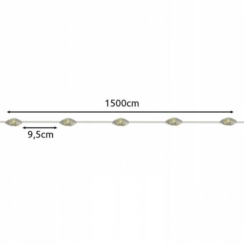 Gardlov 24007 Světelný řetěz solární, 150 LED, IP44, 15 m, teplá bílá