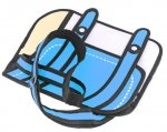 KIK KX7720 3D kreslená kabelka modrá