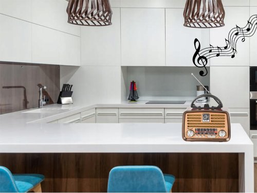 Verk 27269 Prenosné Bluetooth Retro rádio