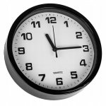 Verk 27067 Nástenné hodiny analógové 20 cm čierne
