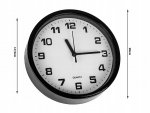 Verk 27067 Nástenné hodiny analógové 20 cm čierne