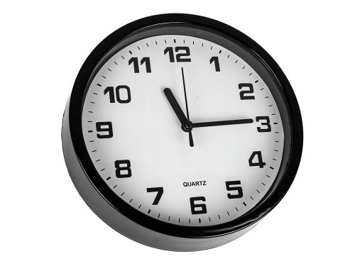 Verk 27067 Nástěnné hodiny analogové 20 cm černé