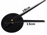 Verk 27062 Dizajnové 3D nalepovacie hodiny 130 cm čierne