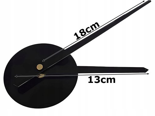 Verk 27062 Dizajnové 3D nalepovacie hodiny 130 cm čierne