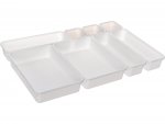 Verk 27143 Kompaktní organizer do zásuvky XXL bílý