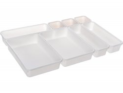 Verk 27143 Kompaktní organizer do zásuvky XXL bílý