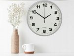 Verk 27067 Nástenné hodiny analógové 20 cm strieborné