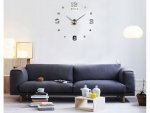 Verk 27062 Dizajnové 3D nalepovacie hodiny 130 cm strieborné