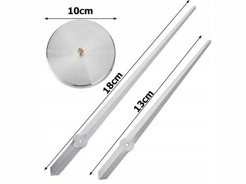 Verk 27062 Dizajnové 3D nalepovacie hodiny 130 cm strieborné