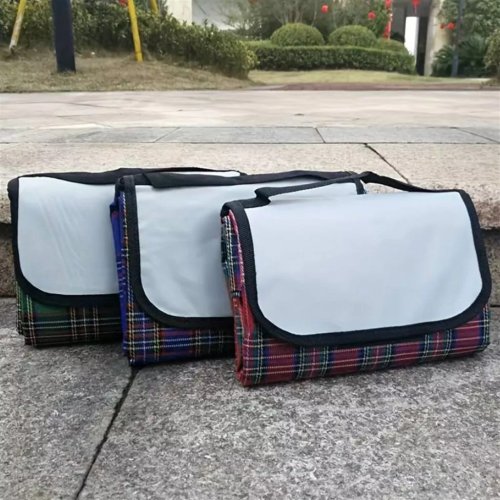 Pronett XJ5437 Pikniková deka 150 x 200 cm károvaná zelená