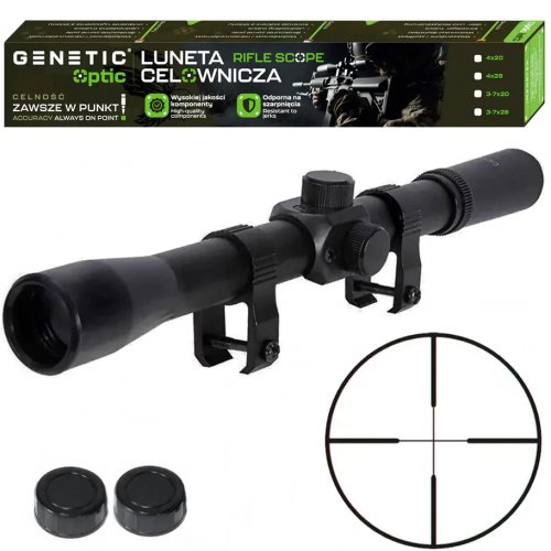 Genetic 2644 Puškohľad 4x20 mm, montáž na 11 mm