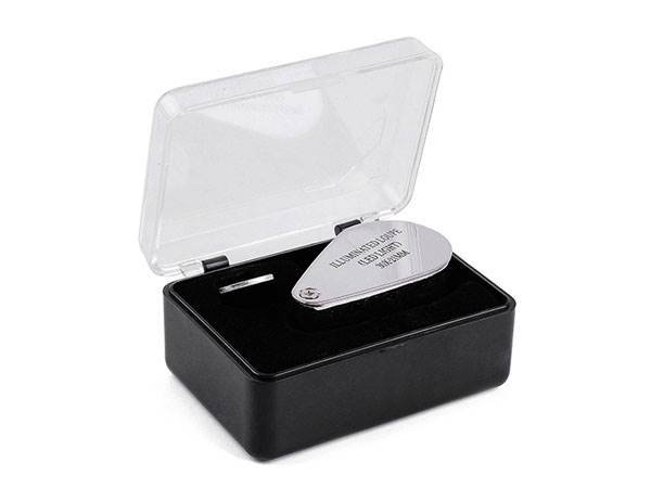 Verk Skládací mineralogická lupa LED - zvětšení 30x 21mmm