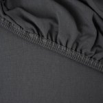 Ruhhy 24926 Bavlnená napínacia prestieradlo 180 x 200 cm, sivá