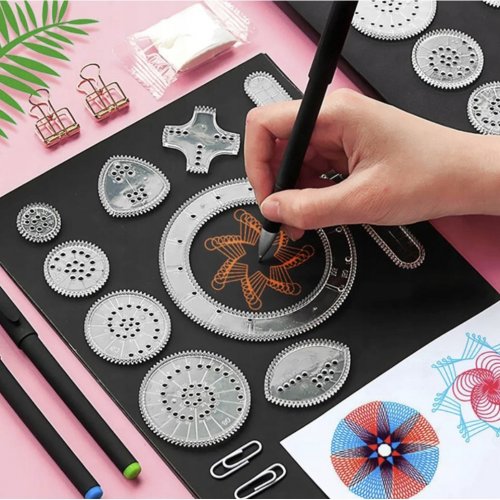 Maaleo 24346 Sada na rýsování Spirograf, 33 ks