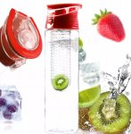 Foxter 0914 Láhev na vodu se sítem 800 ml zelená