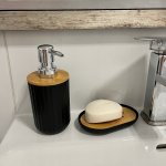 Ruhhy 24636 Kúpeľňová súprava 6 ks, čierna