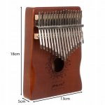 Malatec 24352 Kalimba, 17 klávesov, mahagón