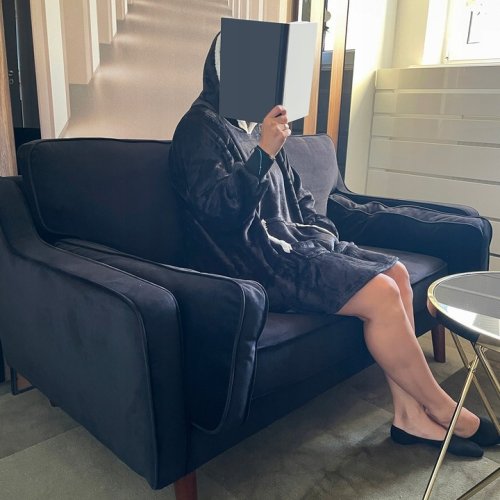 Ruhhy 24403 Televízna mikina s kapucňou XXL, čierna