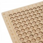 Kruzzel 24639 Dřevěná montessori výuka násobilky 12x12 