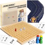 Kruzzel 24639 Dřevěná montessori výuka násobilky 12x12 