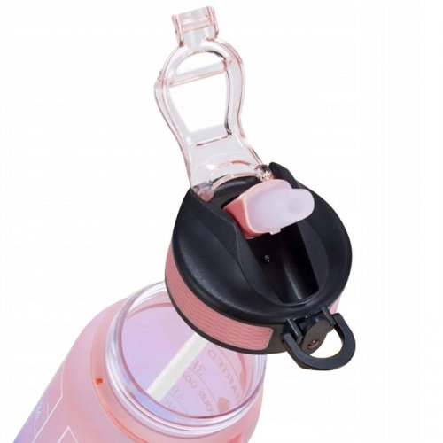 Trizand 24497 Motivačná fľaša na vodu 1000 ml, modroružová