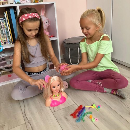 Kruzzel 23437 Česací hlava pro malé parádnice