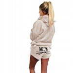 Verk 24556 Chlpaté dámske pyžamo MEOW veľ. XL, béžová