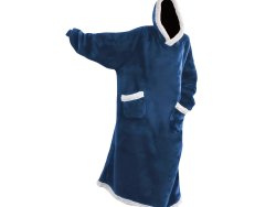 Verk 24557 Televizní mikina s kapucí dlouhá, oversize, tmavě modrá