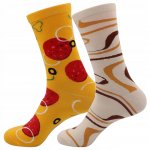 Foxter 2802 Sada 4 párov ponožiek - pizza veľ. 38-43, salámová