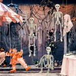 Verk 26132 Ľudská kostra dekorácie na Halloween 40 cm